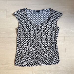 3/$10 Max Edition Monochrome Circle Pattern Top